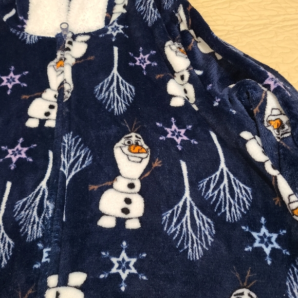Disney Frozen 2 Olaf hooded pajama onesie size L - Picture 5 of 7